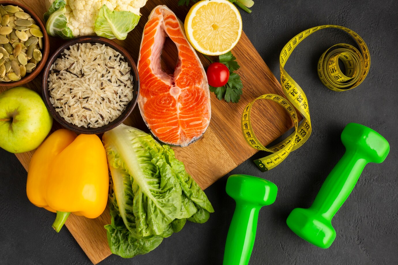 Exercisesand healthy food