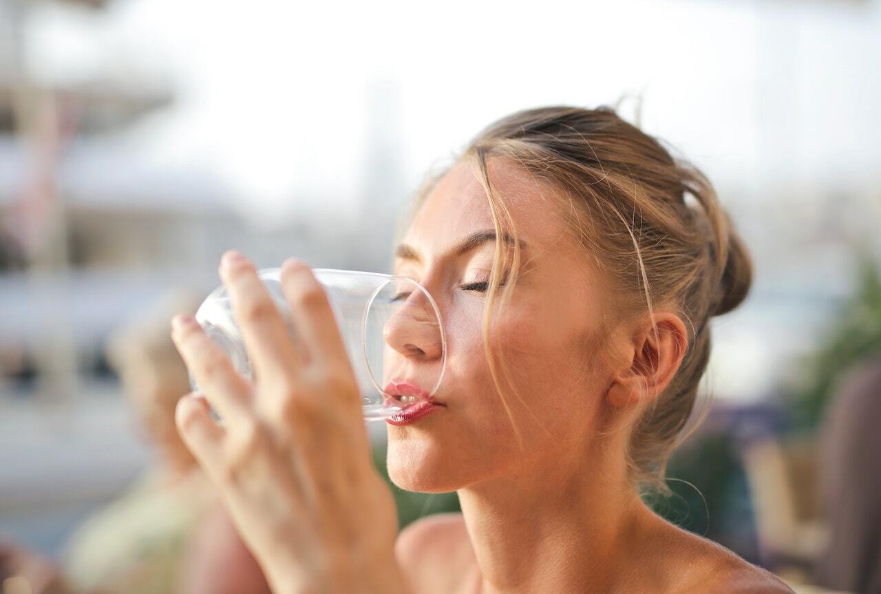 drinking water