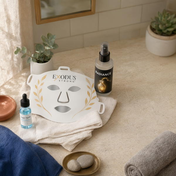 Red Light Face Mask + Prep Serum + Radiance Mist