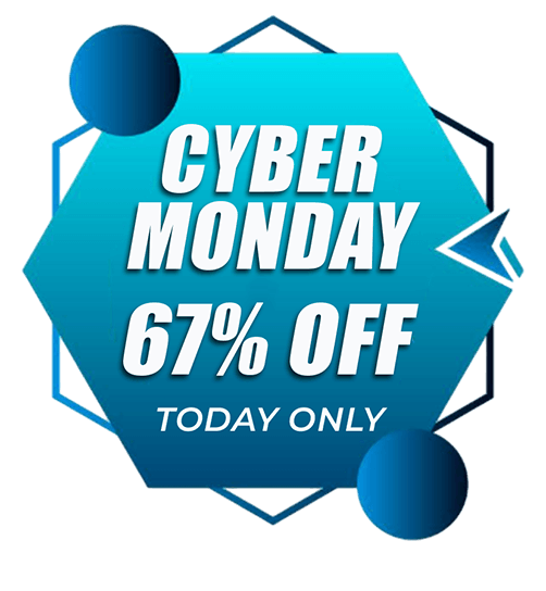 67% off banner