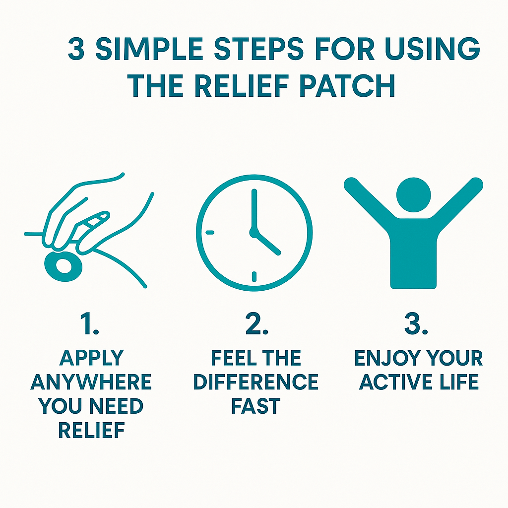 3 simple steps for using the Relief Patch
